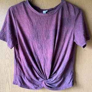 Dark washed crop top